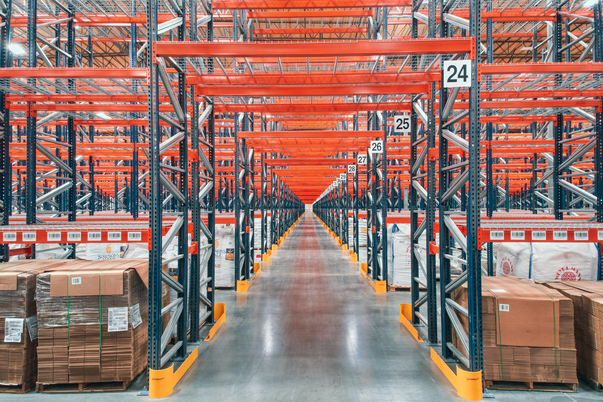 Industrial pallet racking installation in Converse warehouse